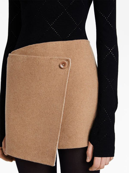 PS Reversible Melton Wrap Mini Skirt