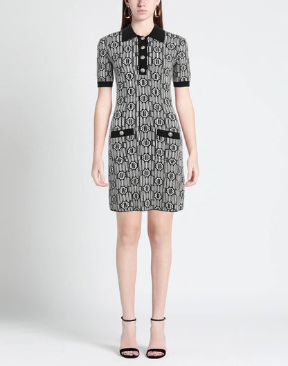 MJ Risola Monogram-Pattern Jacquard Mini Dress