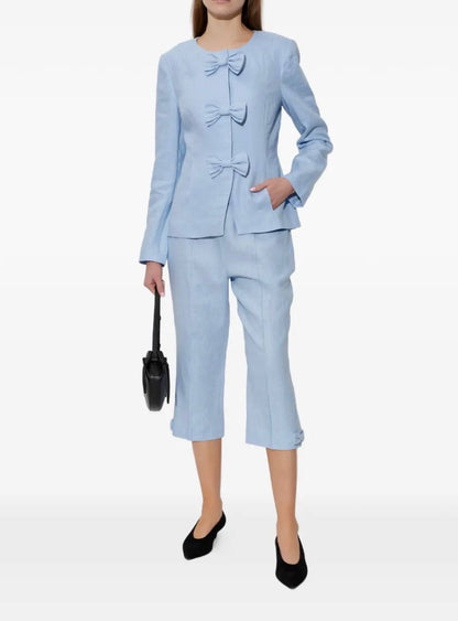 PSE Harper Linen Jacket | Vest | Capri Pants | Set