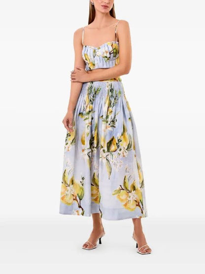 NC Crina Bra Top | Amabelle Midi Skirt | Linen Set