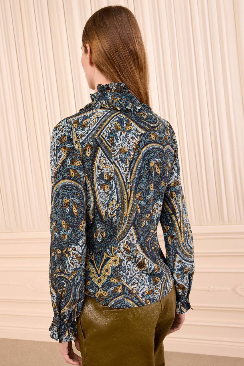 UJ Catroux Long Sleeve Silk Blouse - Image 10