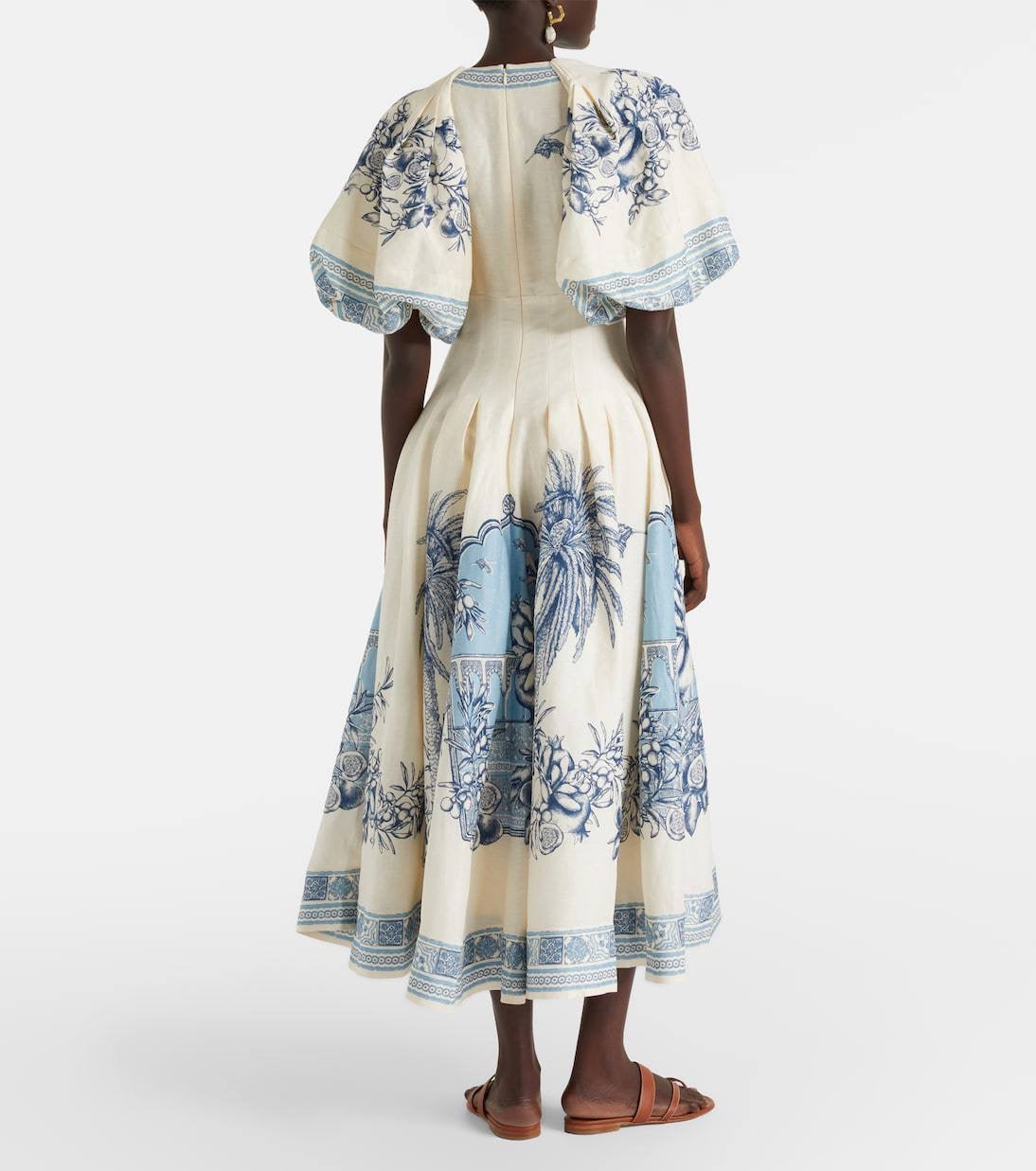 ALM Villa Romantica Linen-Viscose Corset Dress