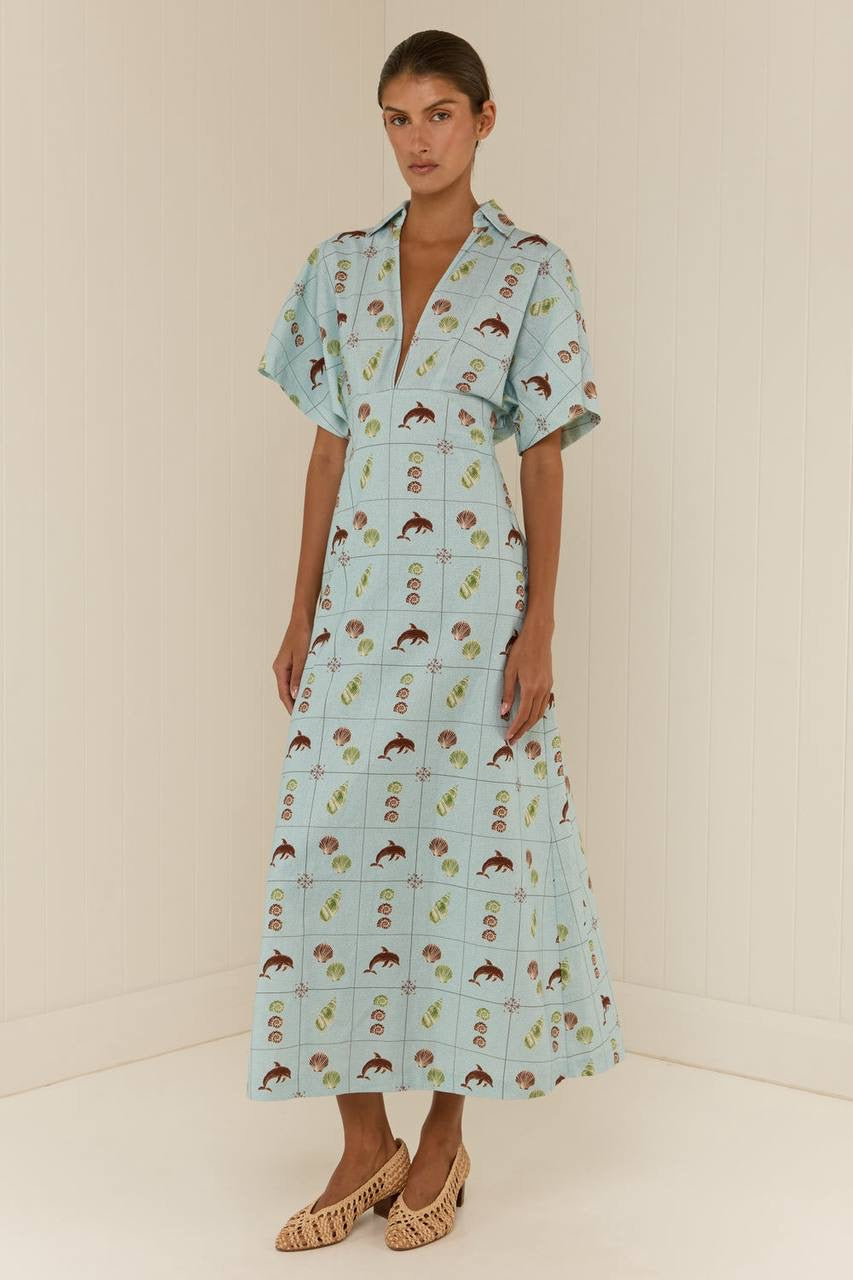 PN Jasmine Linen Midi Maxi Dress