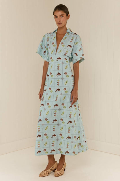 PN Jasmine Linen Midi Maxi Dress