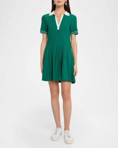 SK Page Knit Polo Mini Dress