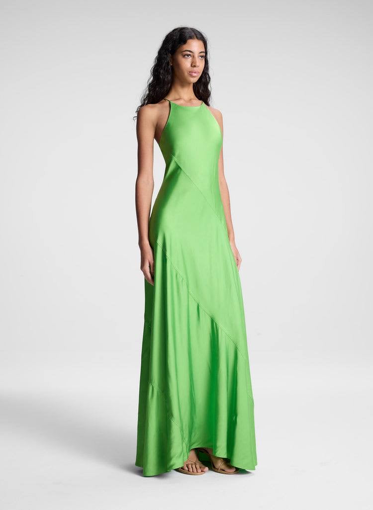 ALC Sybil Satin Maxi Dress