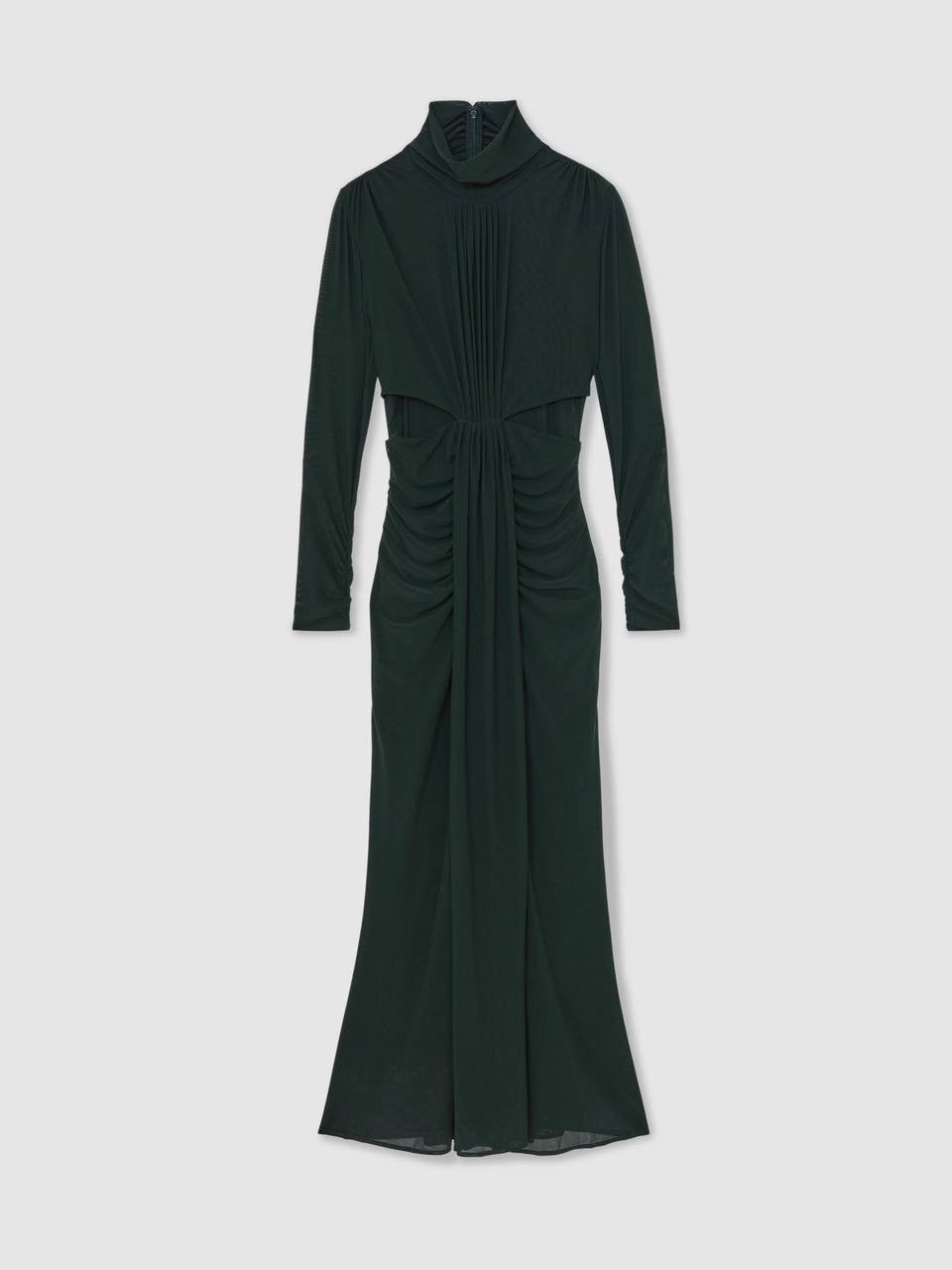 RS Danni Ruched Long-Sleeve Maxi Dress