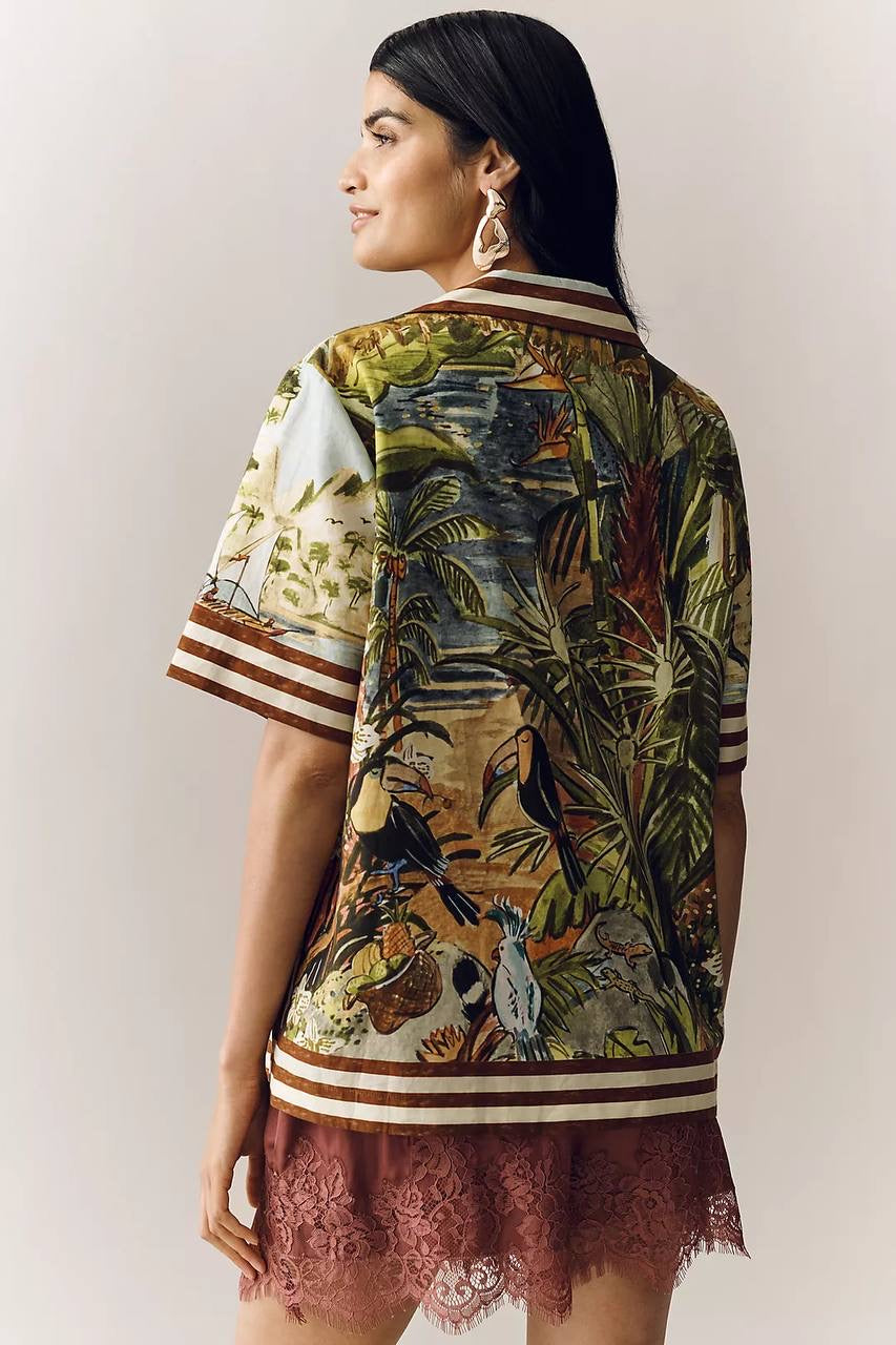 ALM Toucan Tango Buttondown Shirt | Shorts | Linen Set