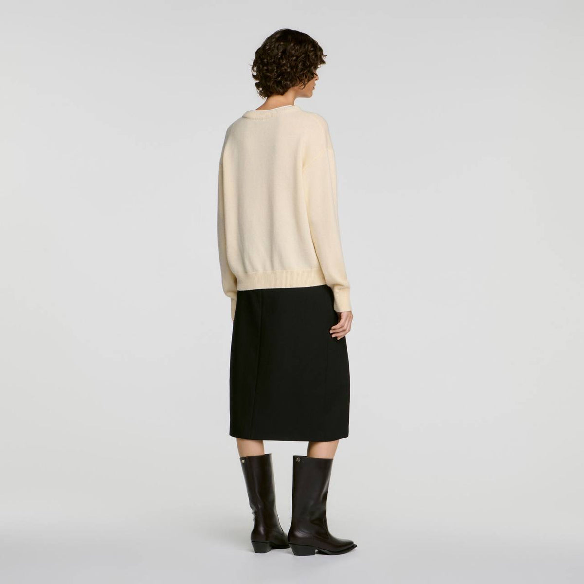 2-In-1 Wool And Cashmere Jumper