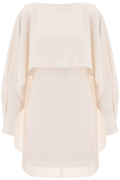 RM Long Sleeve Satin Crepe Mini Dress