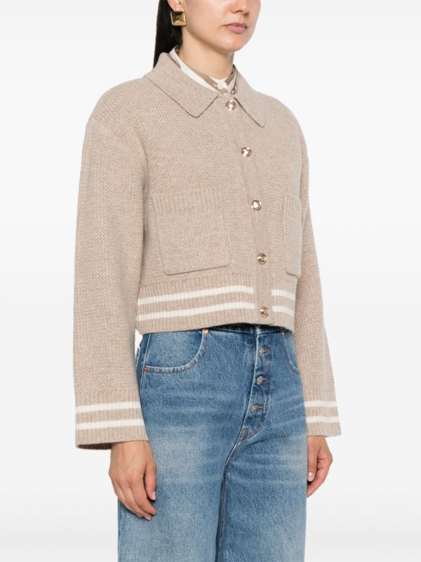 SD Enchanteur Wool Decorative Stitch Cardigan