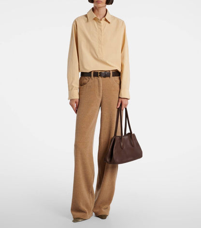 TR Alger Medium Calfskin Saddle Leather Shoulder Bag