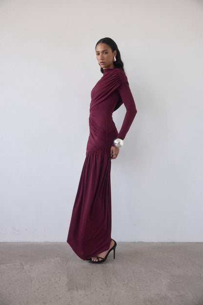 DLV Ravel Long Sleeve Spandex-Jersey Mini Dress