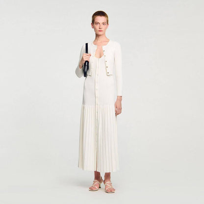 SD Bella Midi Dress | Bello Cropped Rib Knit Cardigan | Viscose-Blend Set