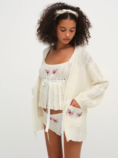 FLL Nathalie Knit Cardigan | Cami Top | Set