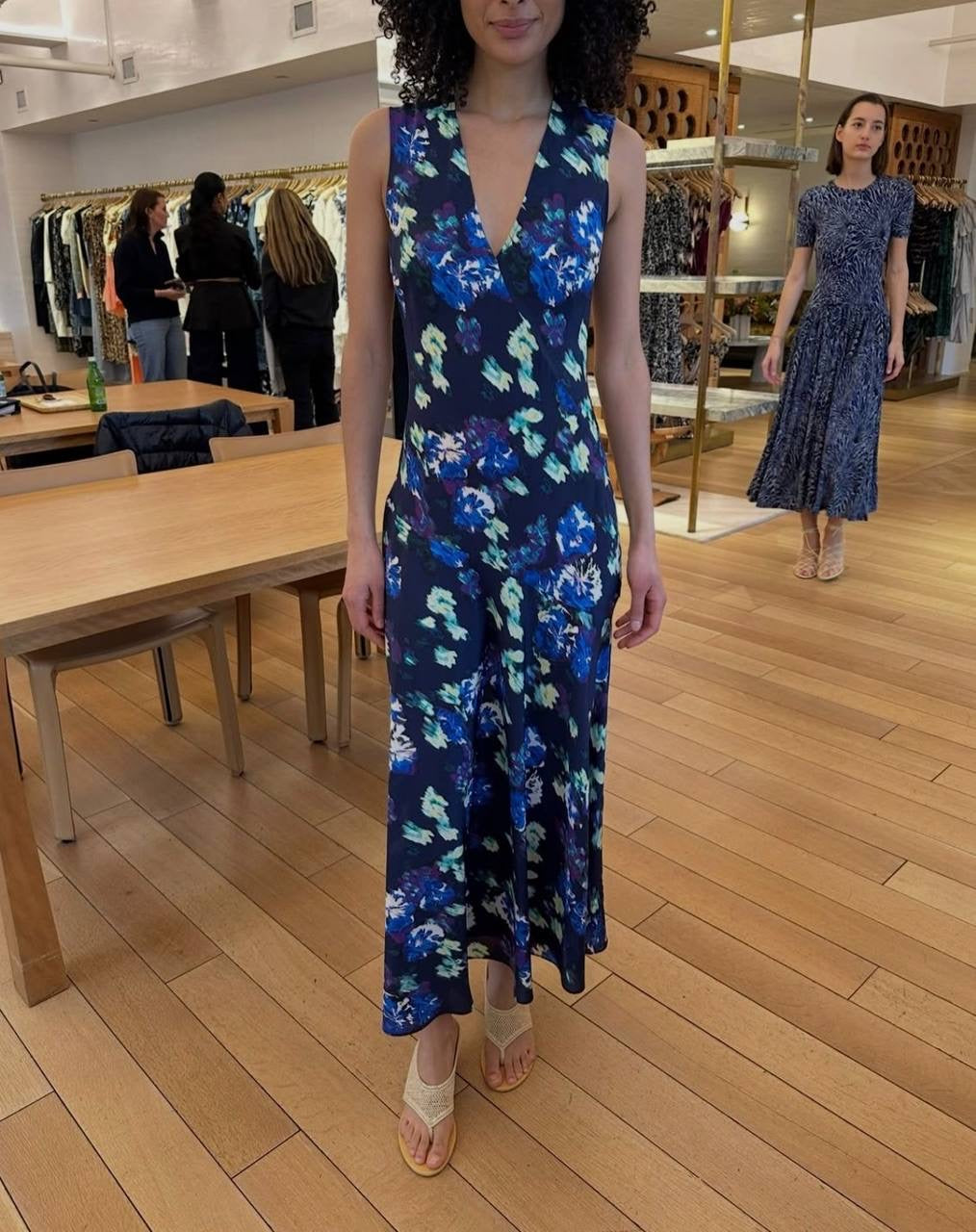 UJ Elowen Bias Cut Silk Midi Dress
