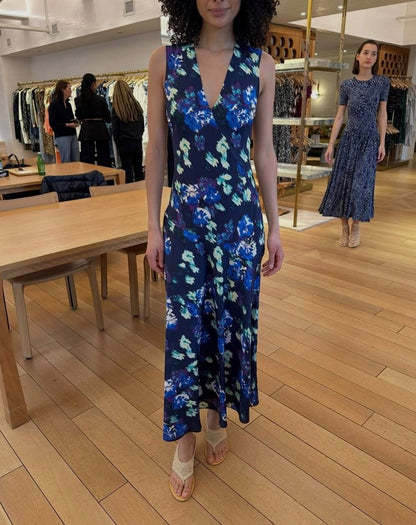UJ Elowen Bias Cut Silk Midi Dress