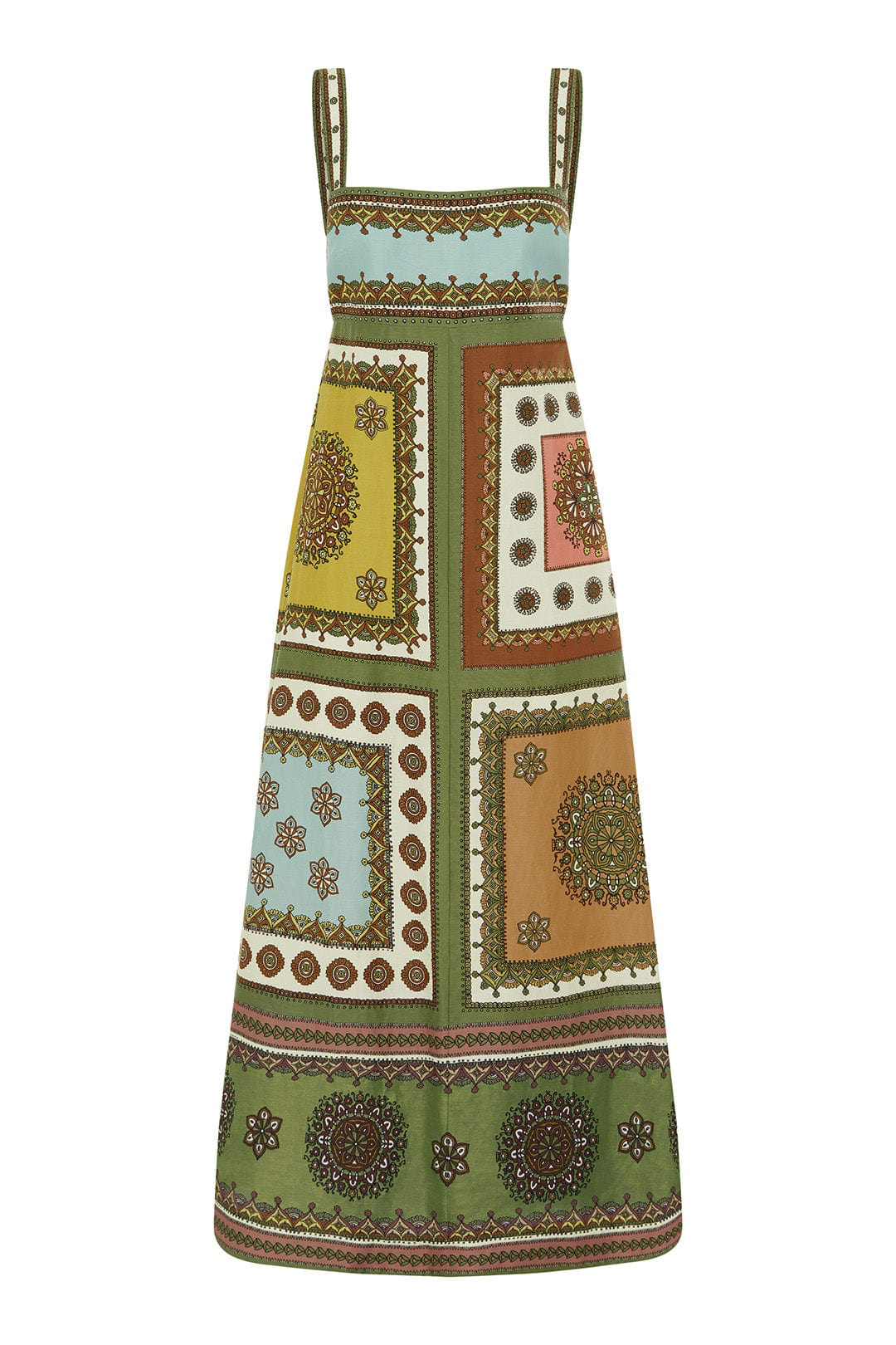 ALM Contina Day Viscose-Linen Midi Dress Sundress