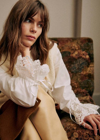 SZ Faria Sheer Lace Long Sleeved Shirt