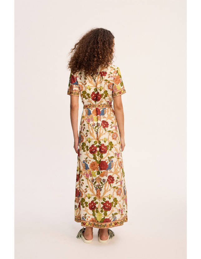 ALM Nissa Linen Midi Shirtdress