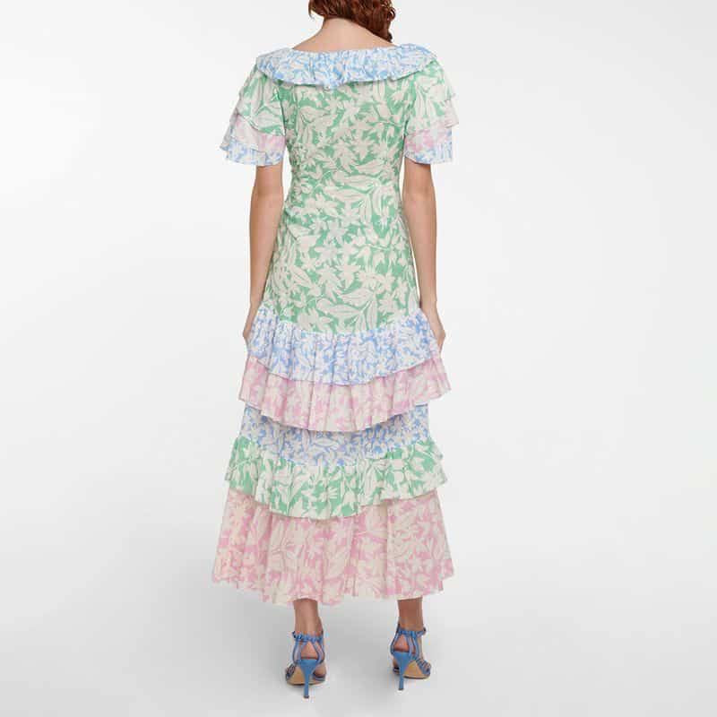 RX Benita Cotton Tiered Maxi Dress