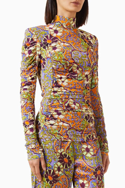 ALM Betsy Joanna Ruched Top