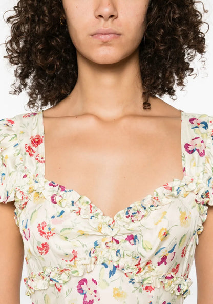 DN Valerine Silk-Viscose Midi Maxi Dress