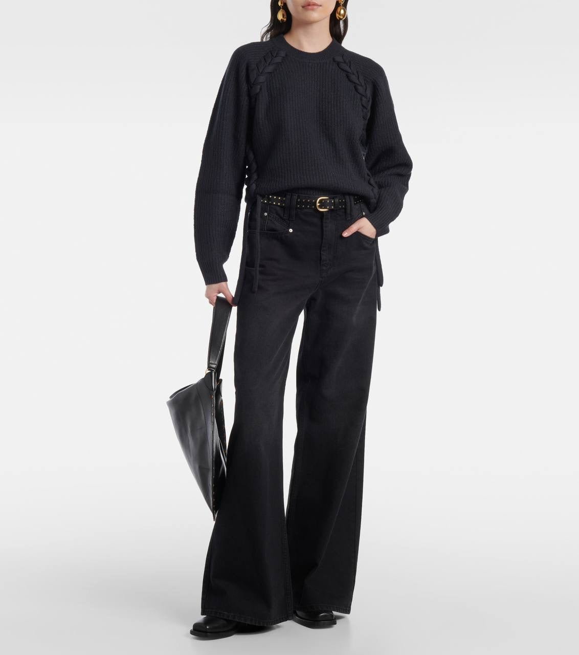 IM Noelia Whipstitch Merino Wool Sweater