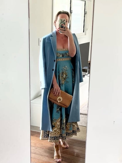 ALM Cassie Linen Midi Dress Sundress