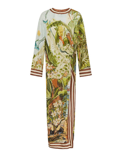 ALM Toucan Tango Silk Midi Dress