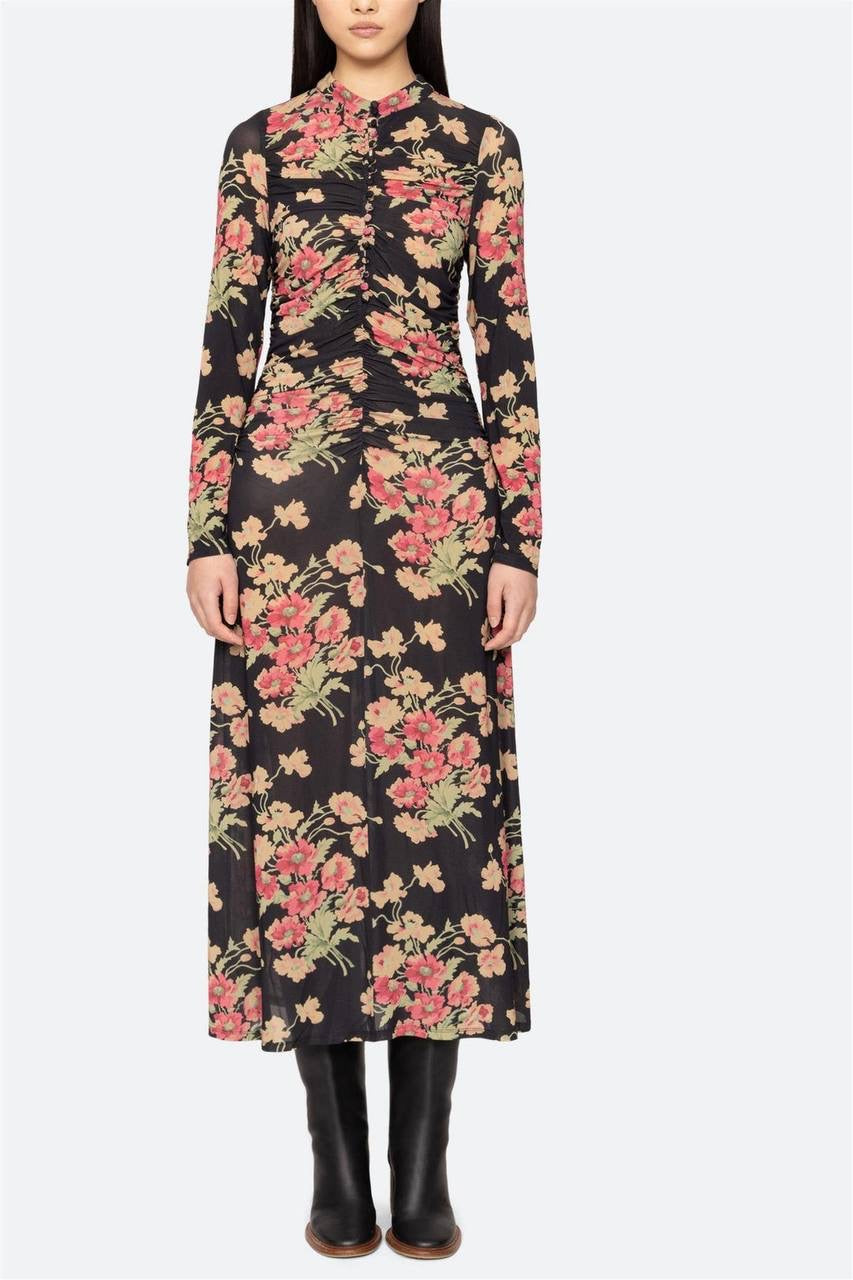 SE Cornelia Long Sleeve Midi Dress