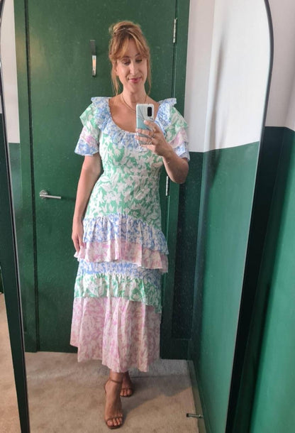 RX Benita Cotton Tiered Maxi Dress