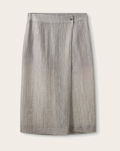 TG Delfi Sheer Grey Blouse | Skirt