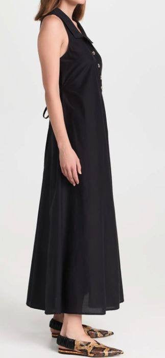 RX Lois Cotton-Silk Midi Dress