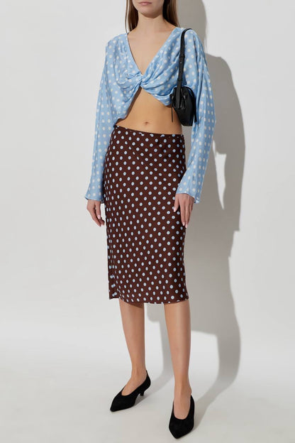 PSE Tillie Long Sleeve Viscose-blend Twist Top