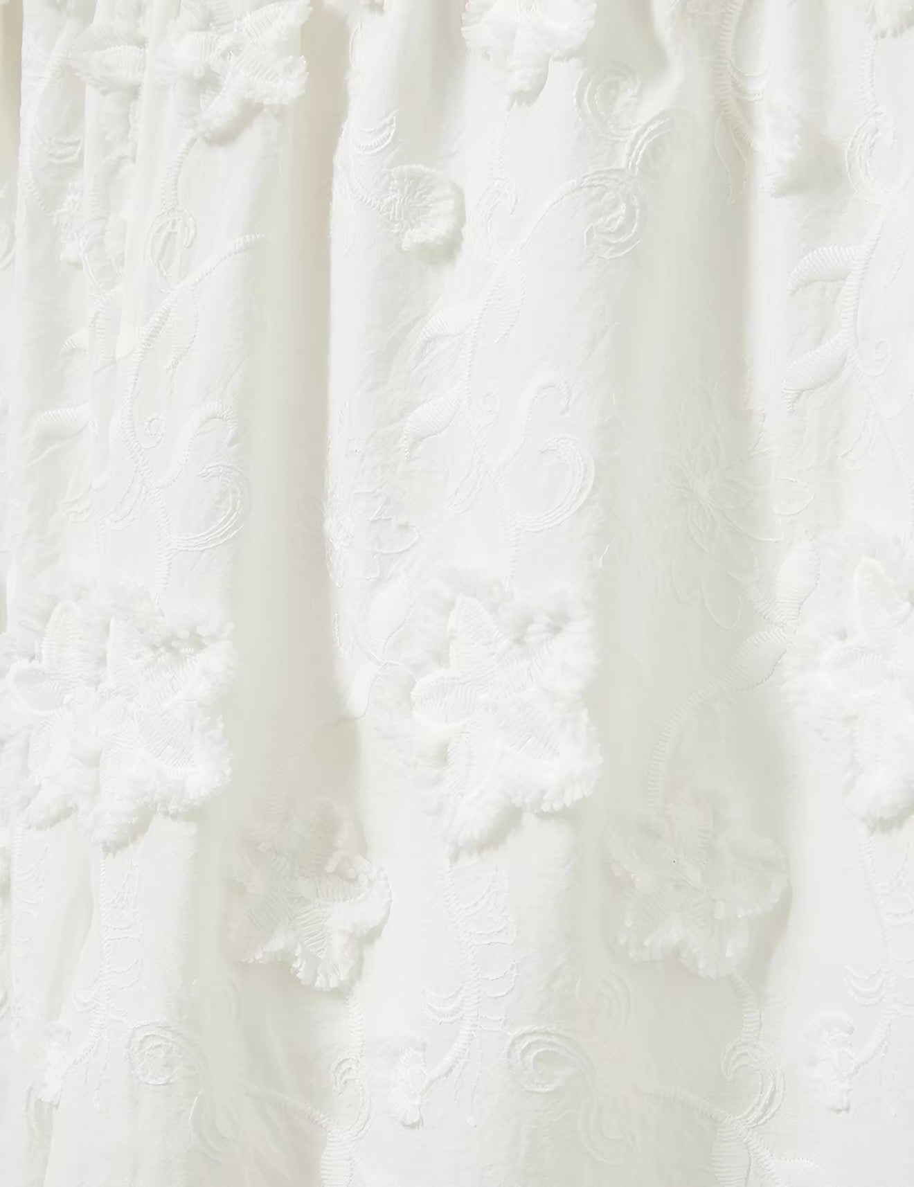 TG Fleur Cotton Embroidered Scalloped Pants