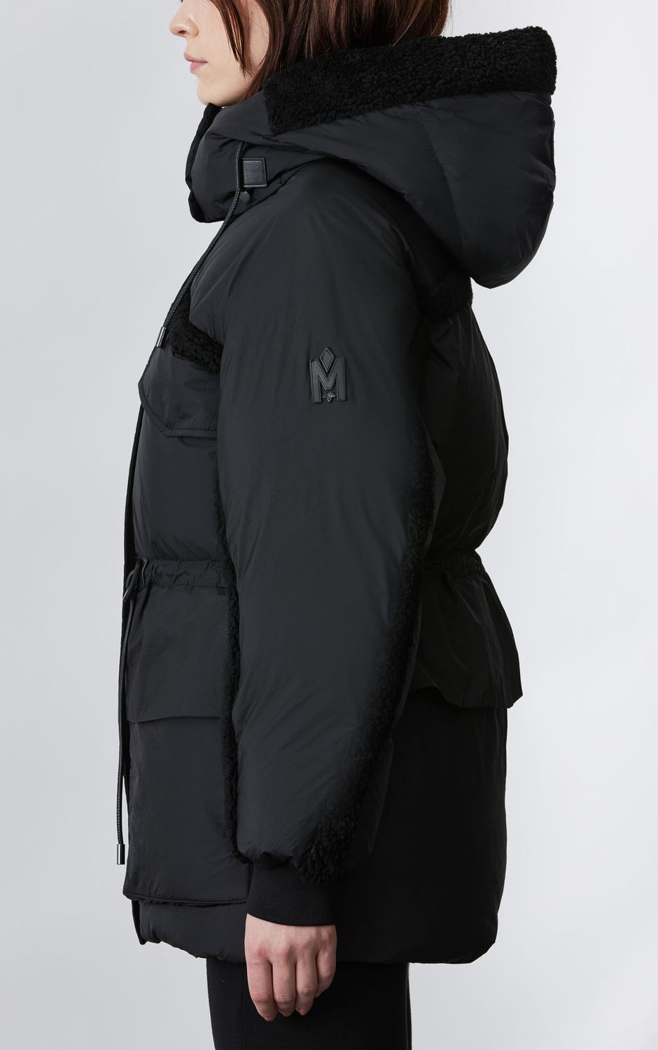 MK Logan Short Down Jacket in Black
