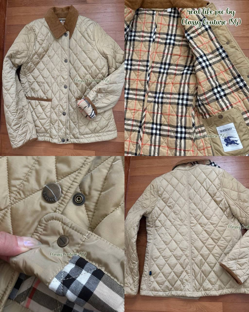BBR Reversible Quilted Field Jacket with Corduroy Collar