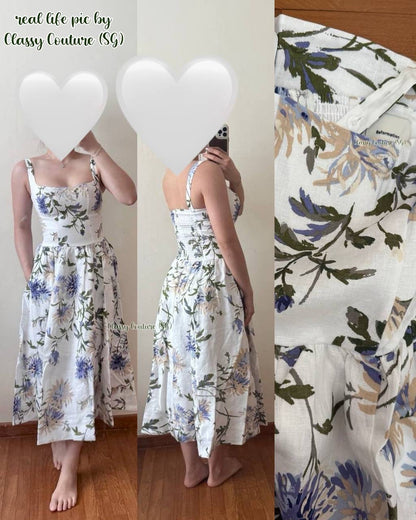 4 Colors! Ref Janu Linen Midi Dress