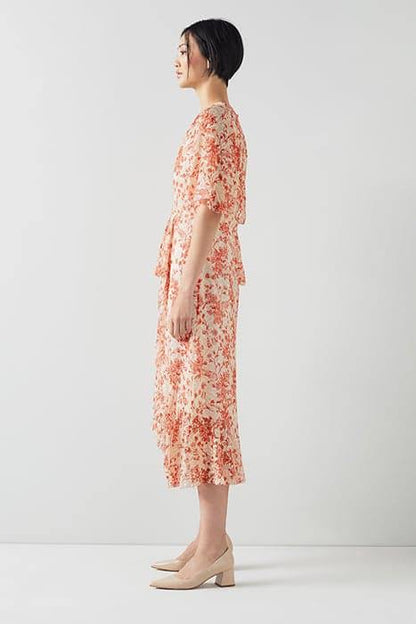 LKB Thea Silk-Viscose Midi Dress