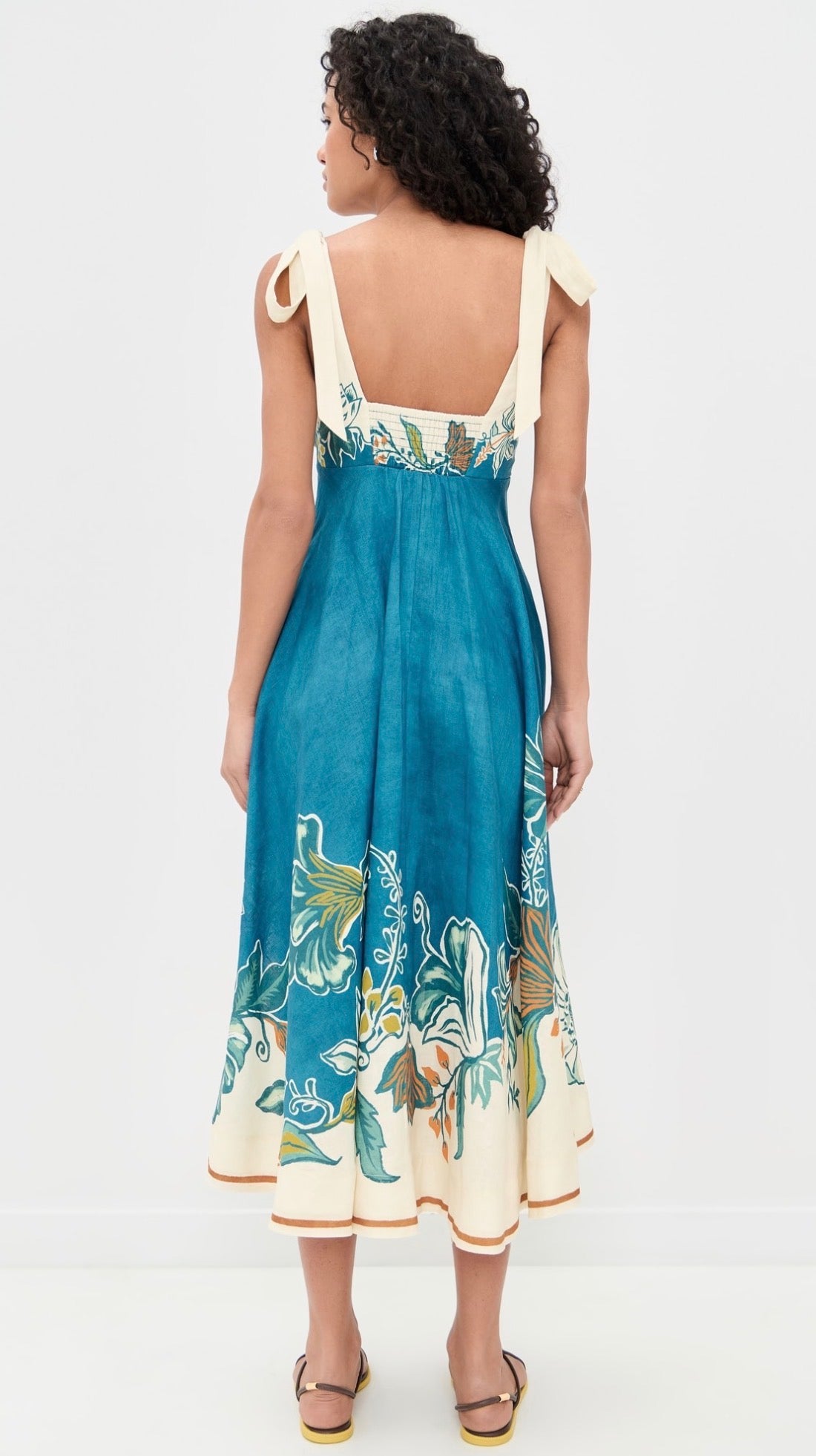 ALM Luda Ballet Linen Sundress Midi Dress