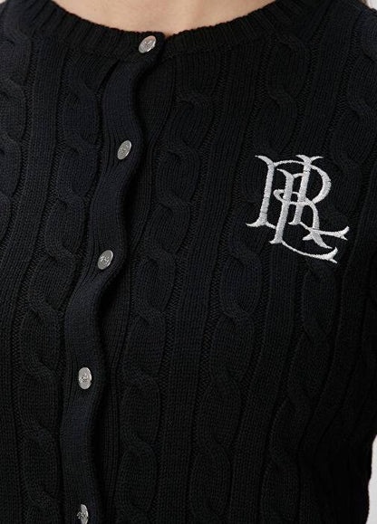 RL Ralhan Cable Knit Cotton Cardigan