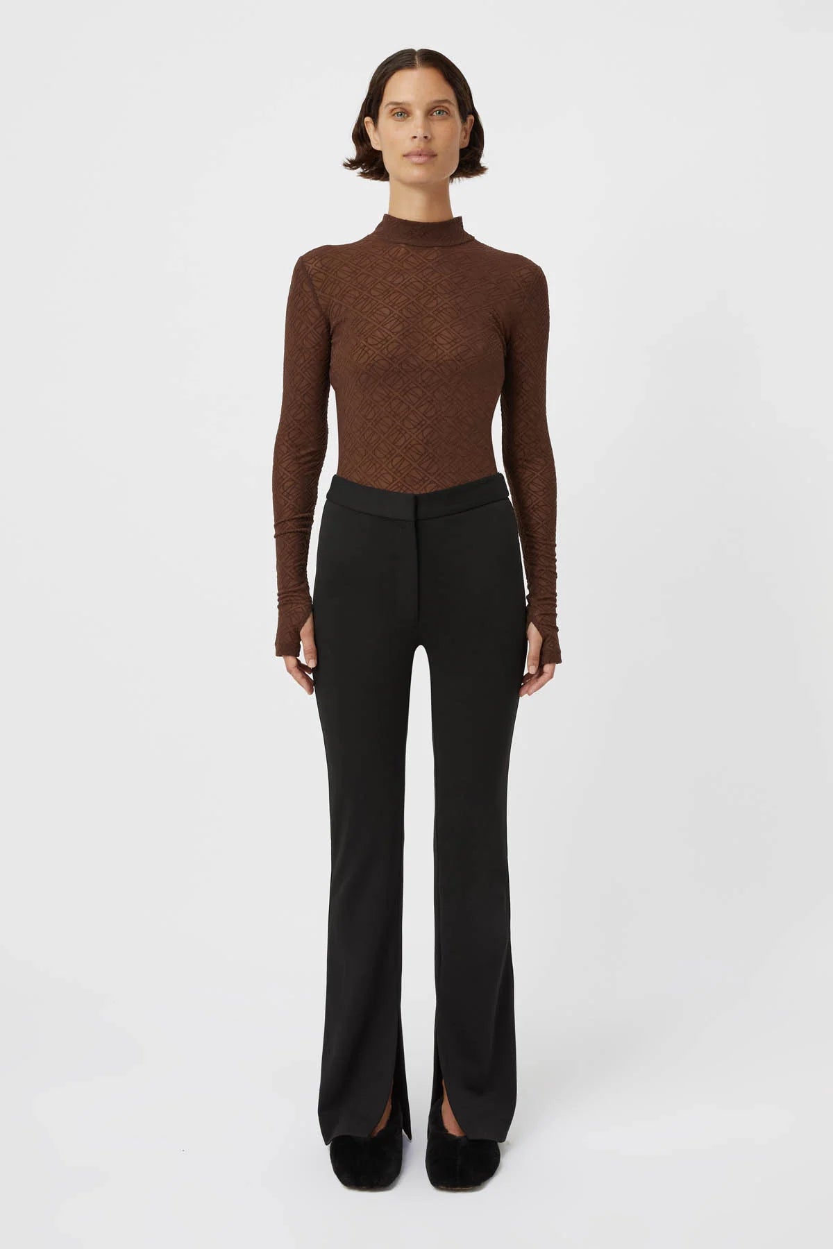 CM Antonia Cotton-blend Long Sleeve Top