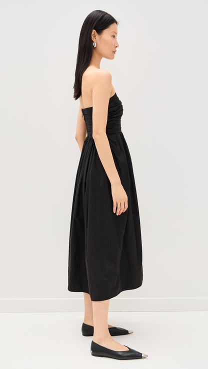 3 Colors! ALC Tate Strapless Cotton Midi Dress
