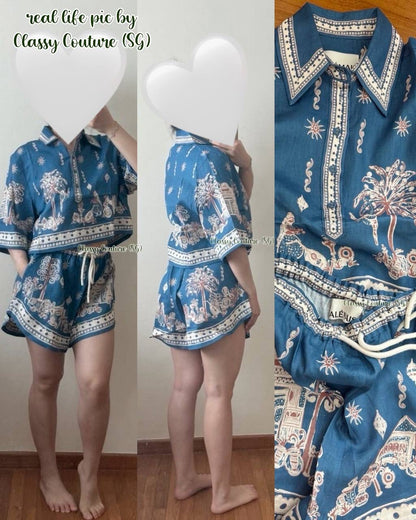 ALM Acacia Linen Cropped Shirt | Shorts | Set