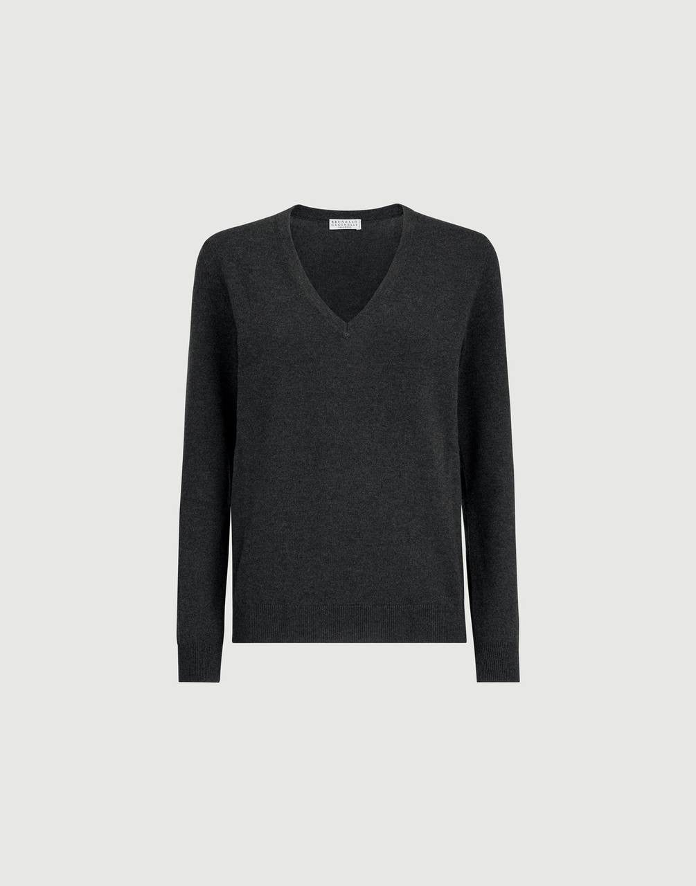 BC Cashmere V-neck Sweater With Monili