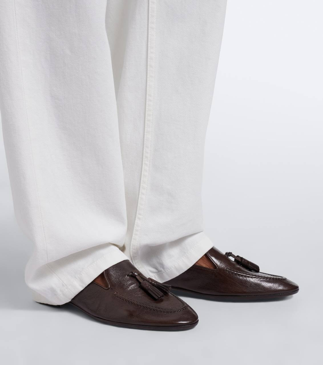 TR Caden Tassel Leather Loafers Shoes