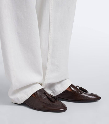 TR Caden Tassel Leather Loafers Shoes