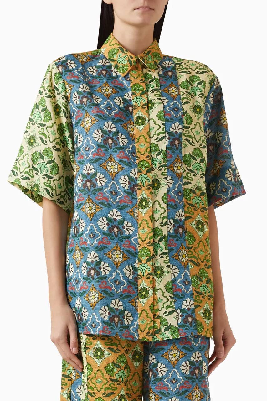 ALM Ali Spliced Shirt | Pants | Linen Set