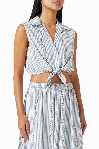 SD Lucio Crop Shirt | Lucia Midi Skirt